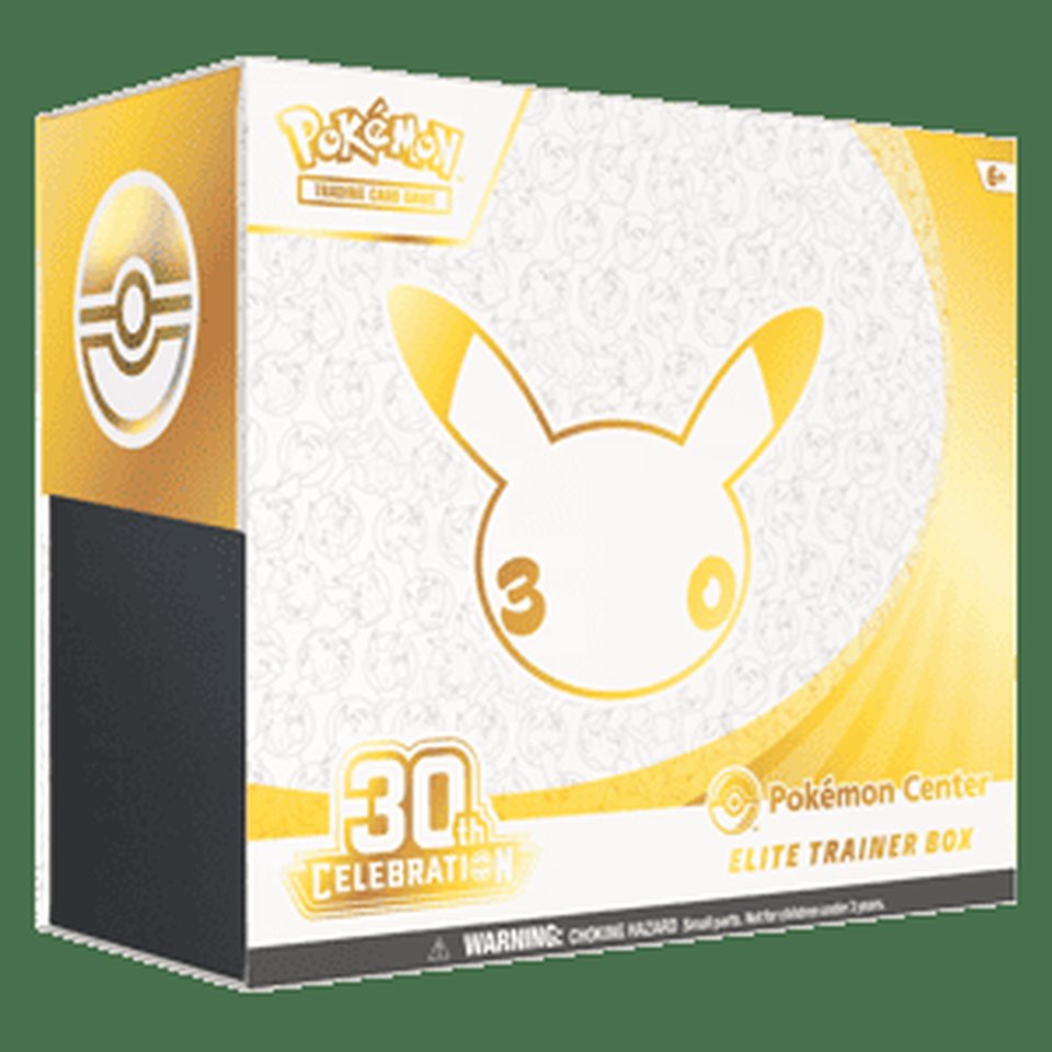 30th Celebration Pokémon Center Elite Trainer Box: representative product image