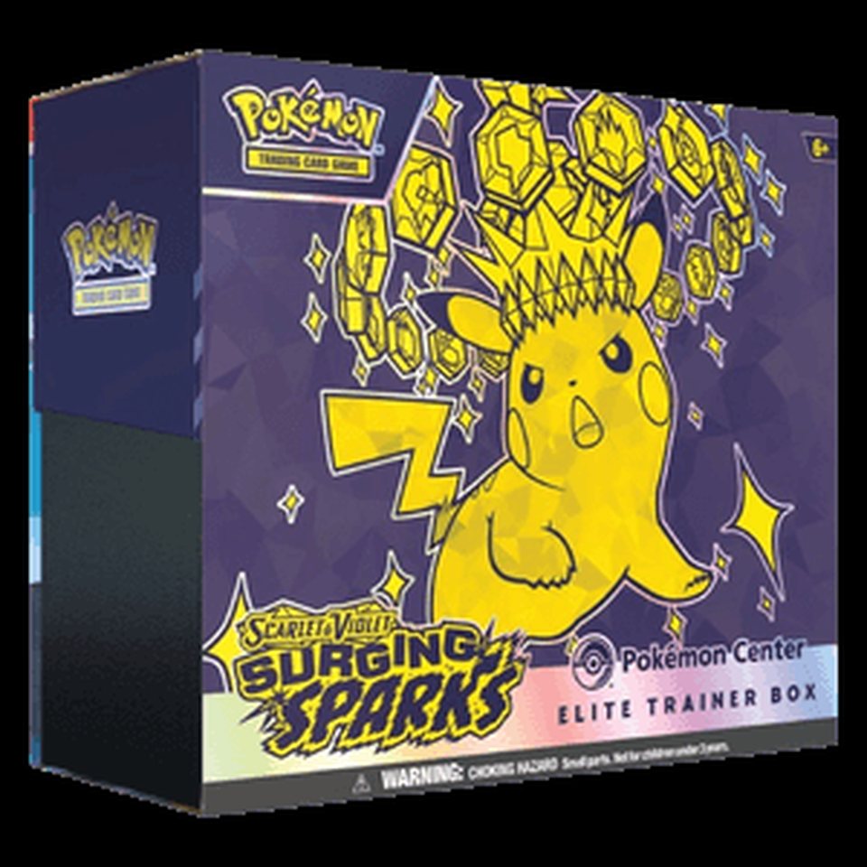 Surging Sparks Pokémon Center Elite Trainer Box: representative product image